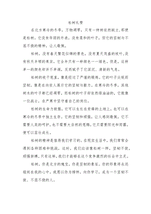 初中白桦礼赞的仿写.docx