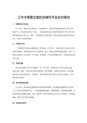 工作中需要注意的关键环节及应对原则.docx