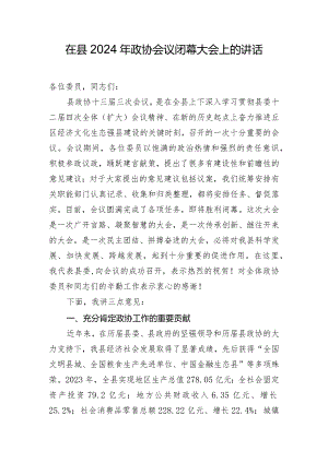 在县2024年政协会议闭幕大会上的讲话.docx