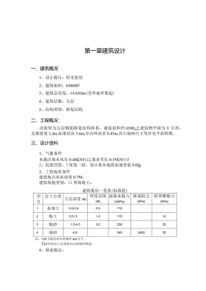 阳光旅馆建筑设计计算书.docx