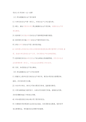 项目部（总）经理职业健康安全生产责任清单及工作任务清单.docx