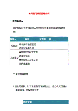 公司费用报销管理条例.docx