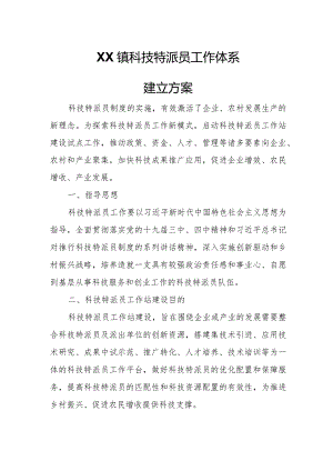 XX镇科技特派员工作体系建立方案.docx