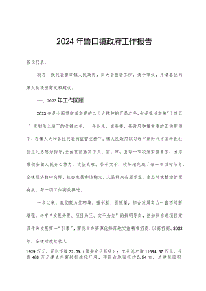 2024年鲁口镇政府工作报告.docx