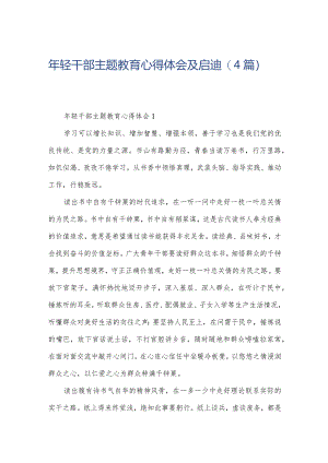 年轻干部主题教育心得体会及启迪（4篇）.docx