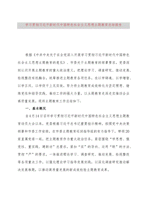 学习贯彻主题教育总结报告.docx