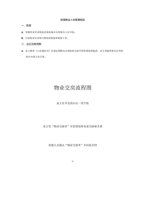珠海物业入住管理规定.docx