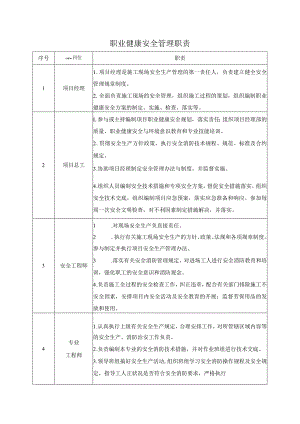 职业健康安全管理职责.docx