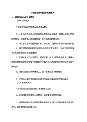 洪涝灾害事故应急救援预案.docx