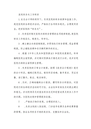 医院财务处工作职责.docx