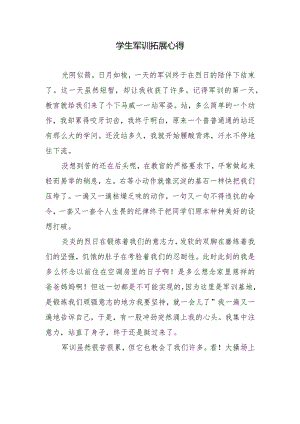 学生军训拓展心得.docx
