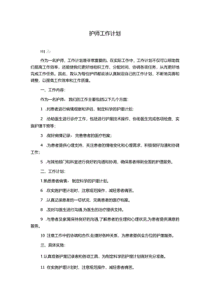 护师工作计划.docx