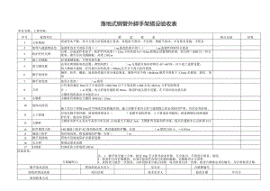 落地式钢管外脚手架搭设验收表.docx