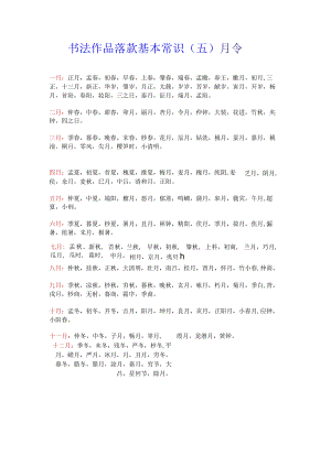 书法作品落款基本常识(五).docx