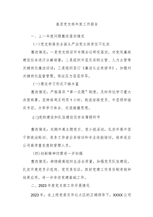 基层党支部年度工作报告.docx