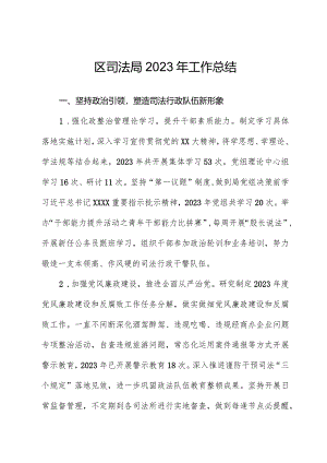 区司法局2023年工作总结.docx