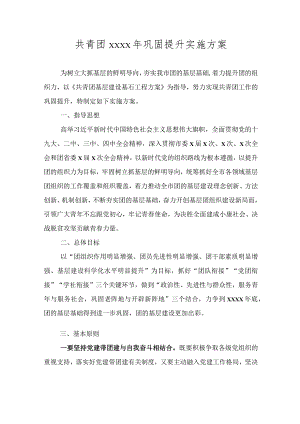 共青团2020年巩固提升实施方案.docx