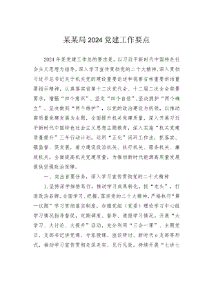 某某局2024党建工作要点.docx