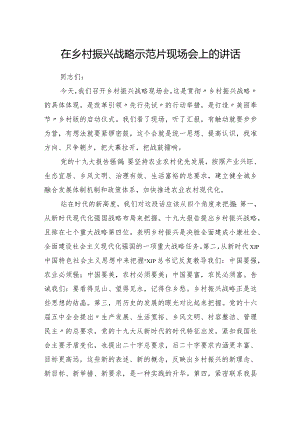 在乡村振兴战略示范片现场会上的讲话1.docx
