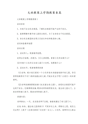 大班教案上学期教案8篇.docx