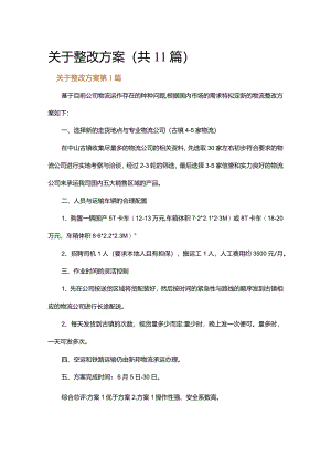 关于整改方案.docx