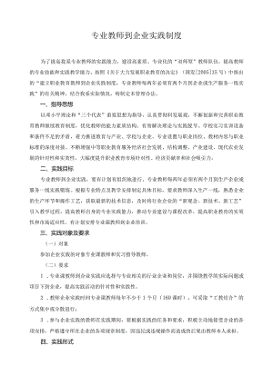 专业教师到企业实践制度.docx