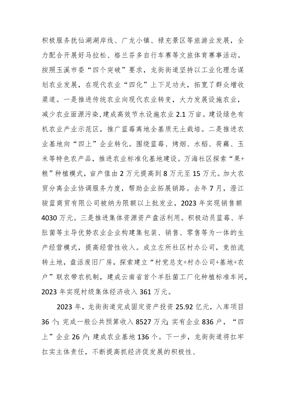 (5篇)玉溪市抓经济促发展成绩突出乡镇(街道)和开发区交流发言材料汇编.docx_第3页