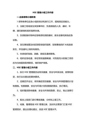 HSE管理小组工作内容.docx