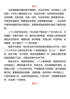 六年级必写鲁滨逊漂流记读后感.docx
