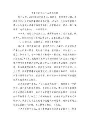 市委办副主任个人述职总结.docx
