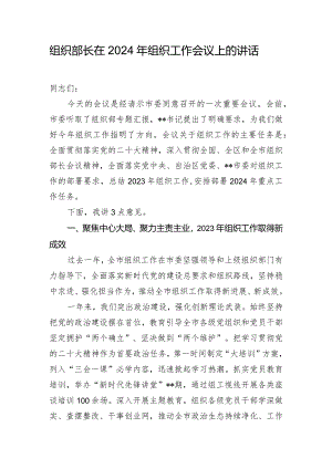 组织部长在2024年组织工作会议上的讲话.docx