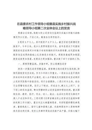 在县委农村工作领导小组暨县实施乡村振兴战略领导小组第二次全体会议上的发言&街道2024年迎新年系列活动方案.docx