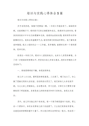 培训与实践心得体会5篇.docx