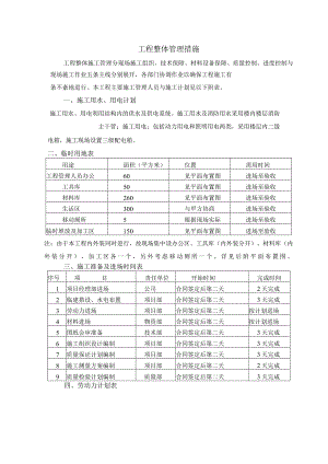 工程整体管理措施.docx