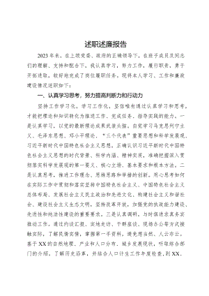 党员干部2023年述职述廉报告.docx