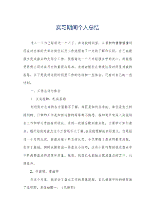 实习期间个人总结.docx