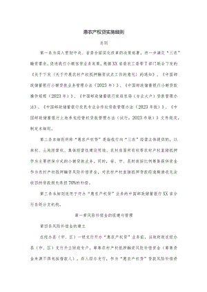 惠农产权贷实施细则.docx