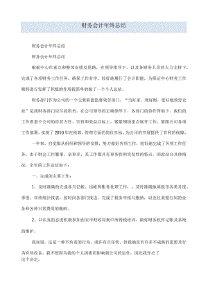 财务会计年终总结.docx