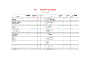 年度资产负债审查表模板.docx