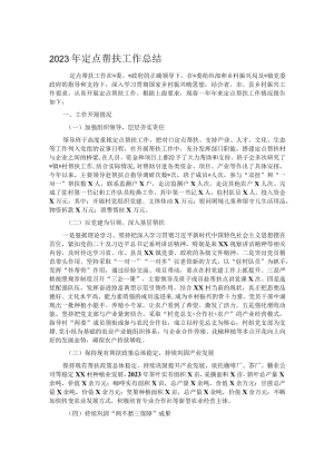 2023年定点帮扶工作总结.docx