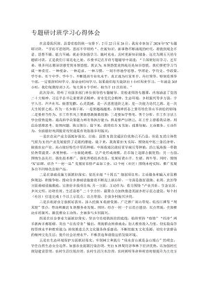 专题研讨班学习心得体会.docx