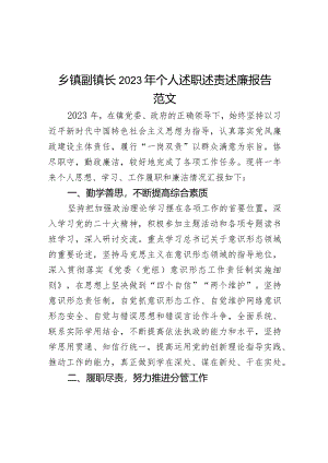 2023年个人述职述责述廉报告工作总结汇报.docx