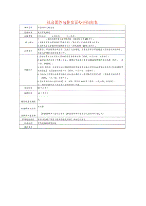 社会团体名称变更办事指南表.docx