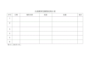 主流媒体发稿情况统计表.docx