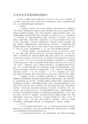 公司企业文化建设情况的报告.docx