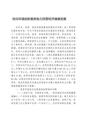 民营经济会议发言材料.docx
