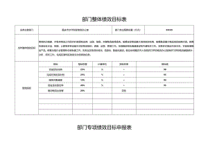 部门整体绩效目标表.docx