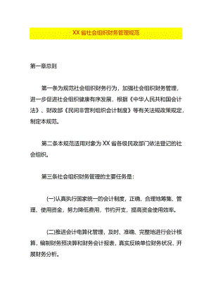 社会组织财务管理规范.docx