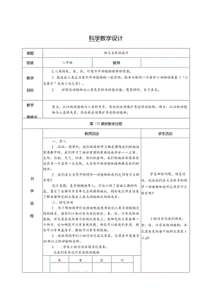做大自然的孩子（教学设计）科教版二年级上册.docx
