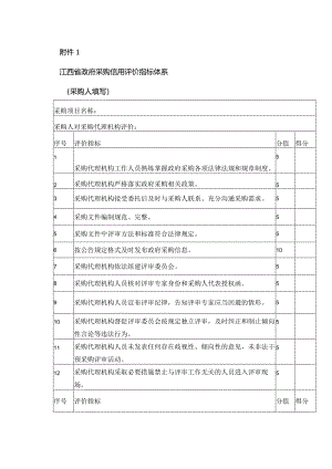 江西省政府采购信用评价指标体系、评分计算公式及示例.docx